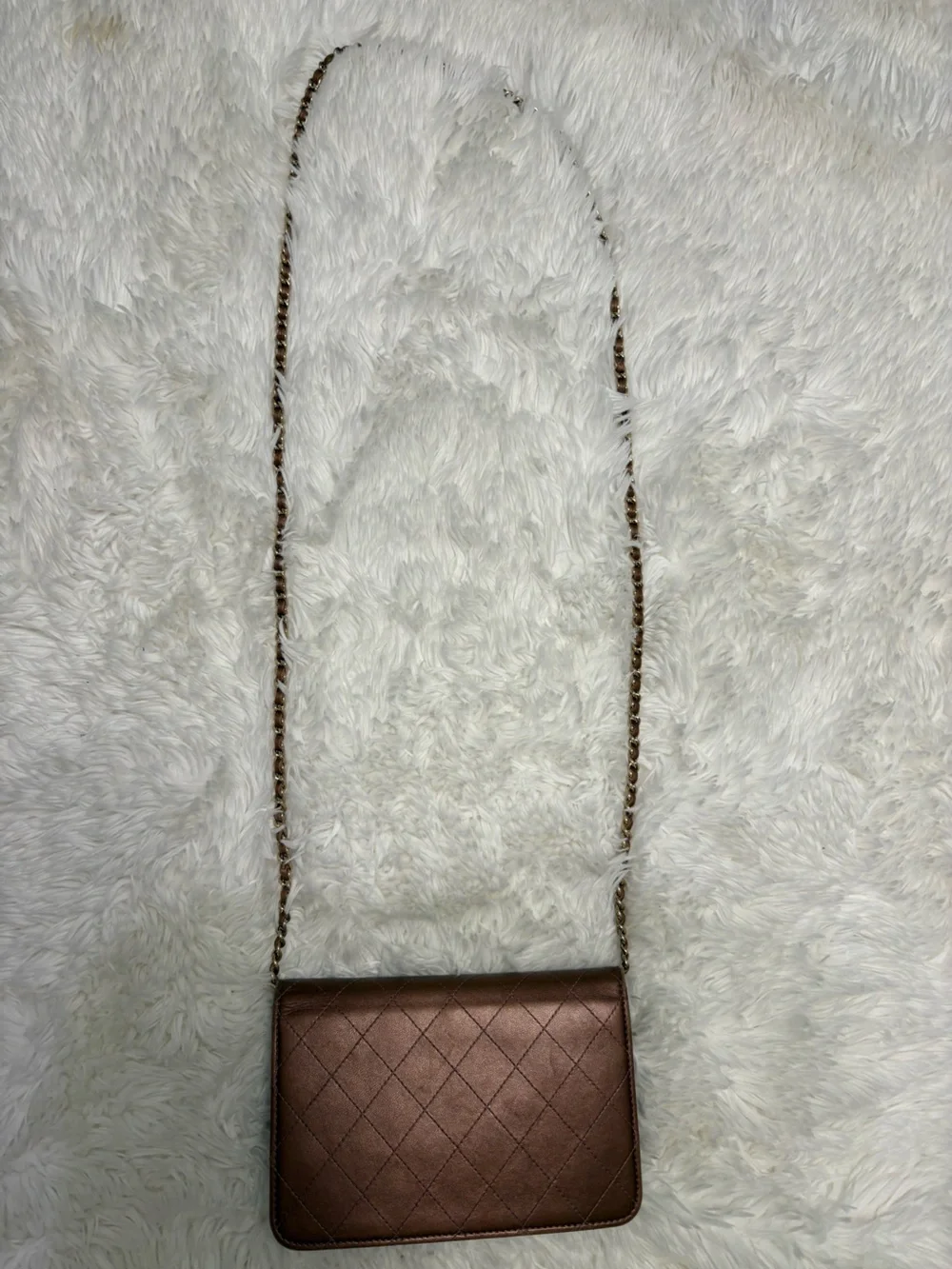 Pink Chanel Wallet on a Chain